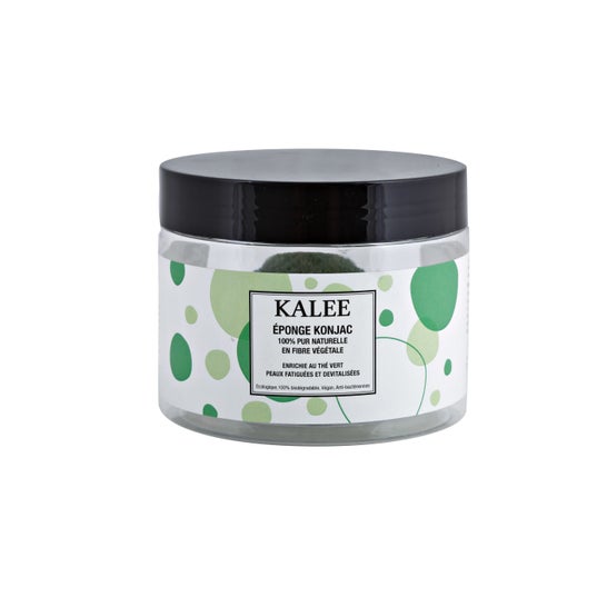 Esponja Kalee Konjac com Chá Verde para peles cansadas e desvitalizadas