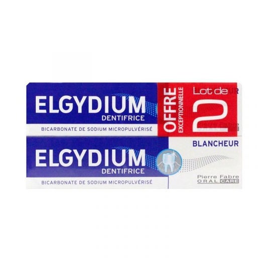 Elgydium White Toothpaste Conjunto de 2 x 75 ml