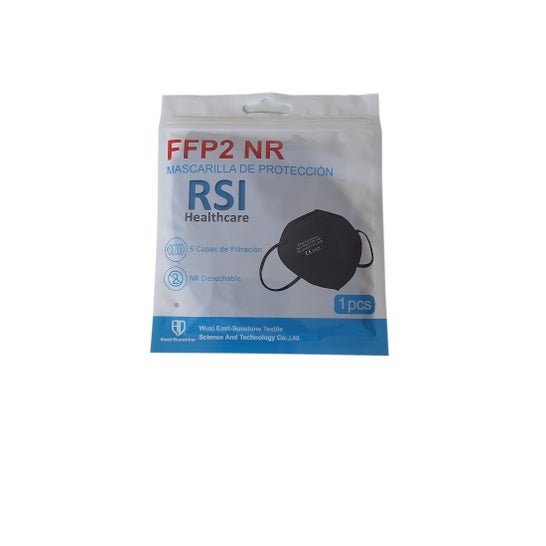 RSI FFP2 Máscara Protetora NR Preto 1 pc