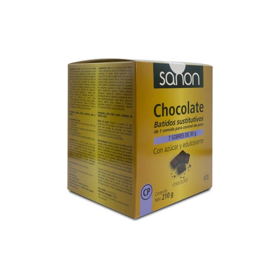 Suco de chocolate substituto Sanon 7 envelopes 30g