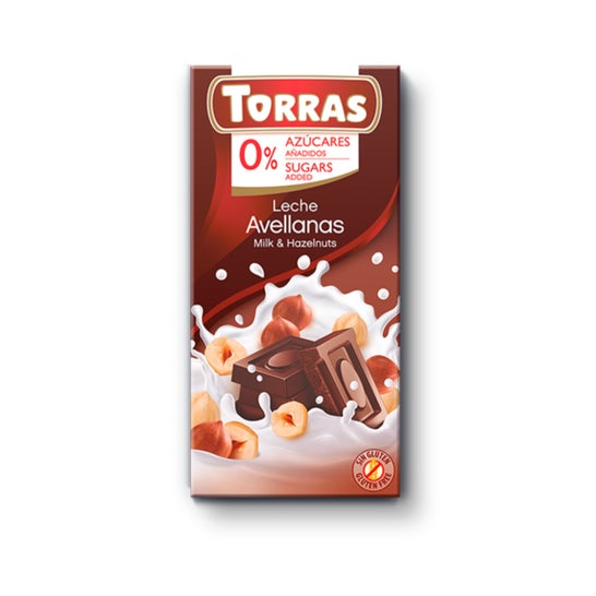 Torras Choco Avelã Láctea S/G/A 75g
