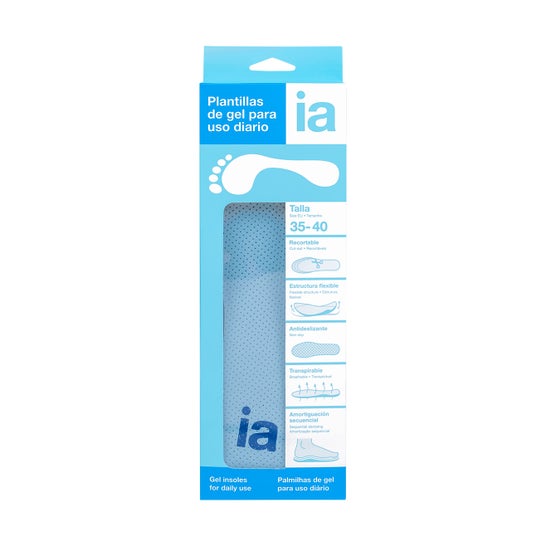 Interapothek Palmilhas de Gel Uso Diário Tamanho 35-40 2 unid.