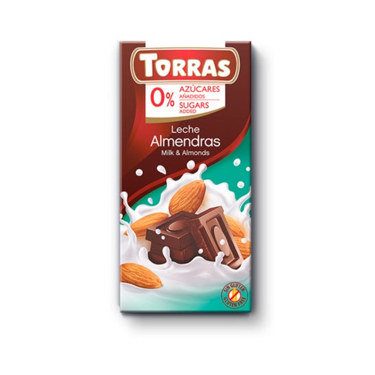 Torras Choco Leite de Amêndoa S/G/A 75g