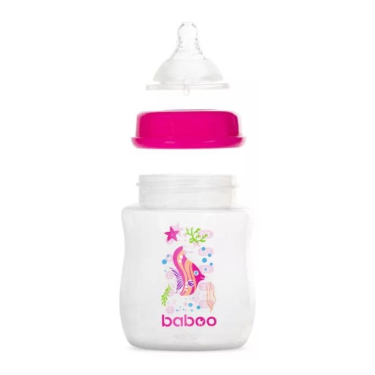 Baboo Mamadeira Anti-Cólica Rosa Sea Life 0M 150ml 1 Unidade Baboo Mamadeira Anti-Cólica Rosa Sea Life 0M 150ml 1 Unidade