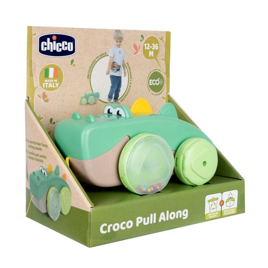 Chicco Eco+ Brinquedo Croco Puxa e Anda 12-36M 1 Unidade
