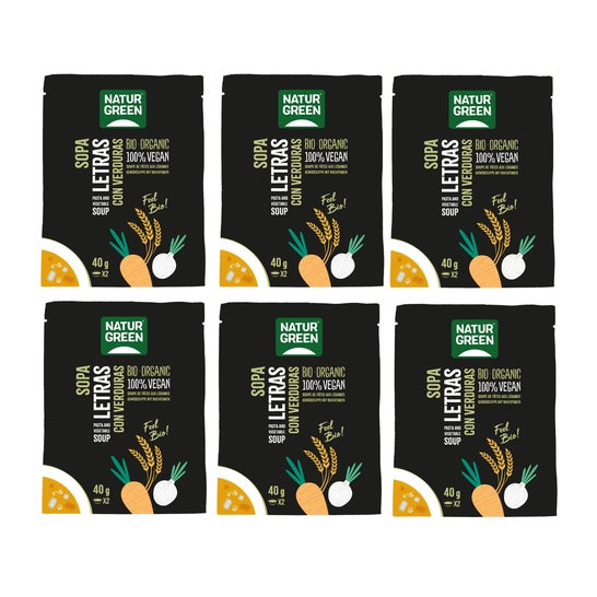 NaturGreen Pack Sopa de Palavras com Legumes Eco 6x40g