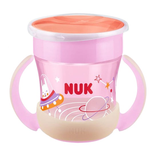 Nuk Mini Magic Cup Night 6M+ Rosa 160ml 1ud