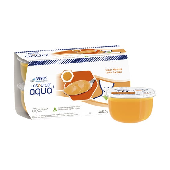 Resource Aqua+ Agua Gelificada Laranja 4x125g
