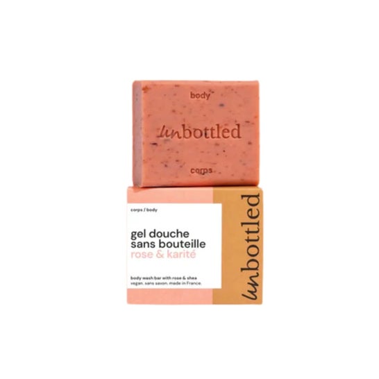 Unbottled Gel de Banho Sem Frasco Rosa & Karité 110g