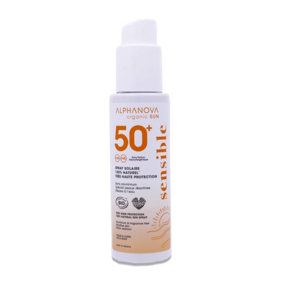 Alphanova Sun Spray Solar SPF50 Sensível Sem Perfume 100 g