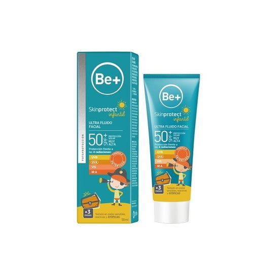 Be+ Skin Protect Ultrafluido Facial Spf50+ Infantil 50 Ml