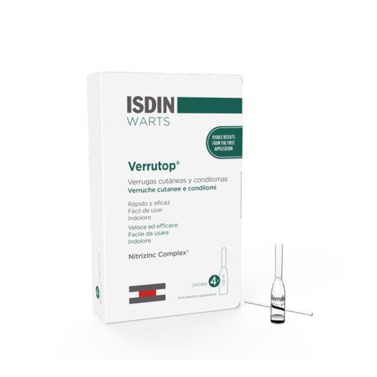 Verrugas Isdin Verrutop Verrugas Isdin 0.10ml 4 Amp + Aplicador