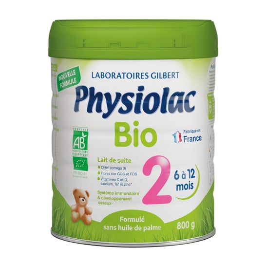 Physiolac Bio 2ª Idade 6 - 12 Meses Caixa de 800 gramas