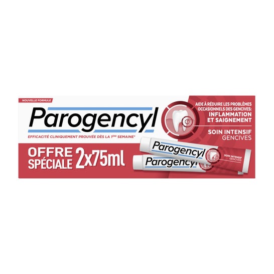 Parogencyl Pasta de Dentes Cuidado Intensivo Gengiva 2x75ml