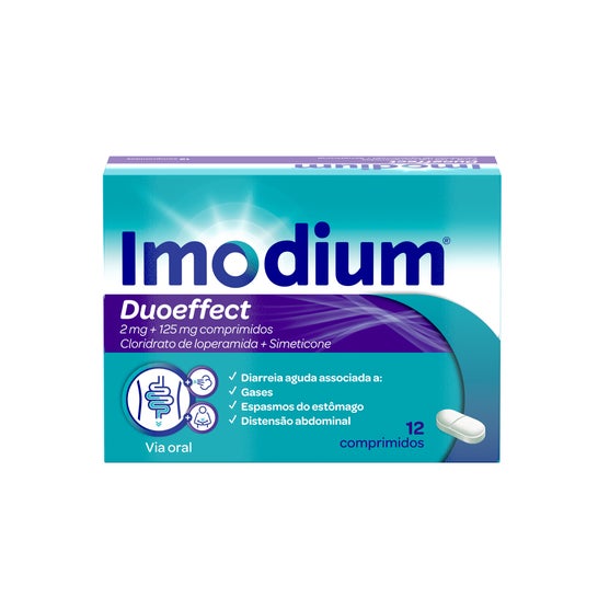 Imodium Duoeffect Loperamida + Simeticone 2mg + 125mg 12comp