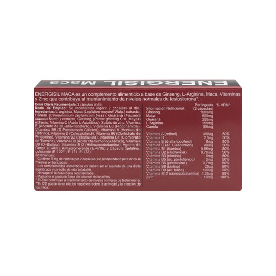 Energisil Maca 30cáps