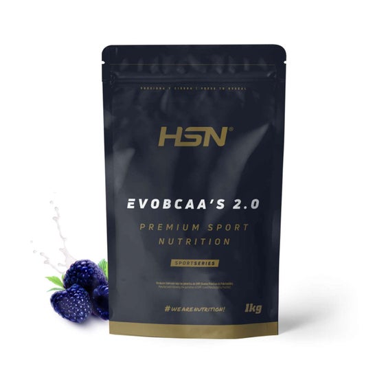 HSN EvoBCAA's 2.0 BCAA's 12:1:1 + Glutamina Frambuesa Azul 1kg