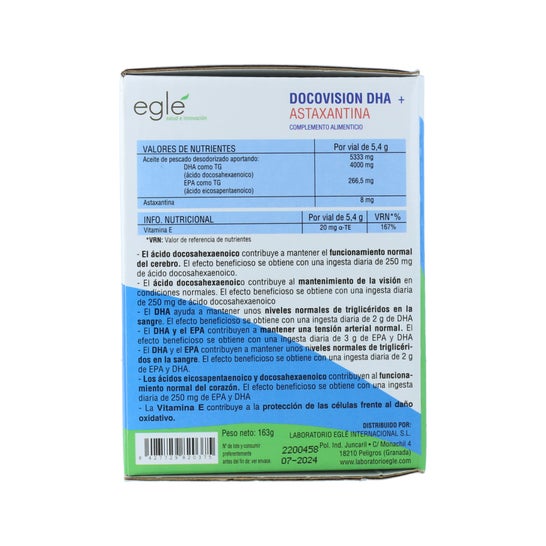 Eglé Docovision Dha + Astaxantina 30x5ml