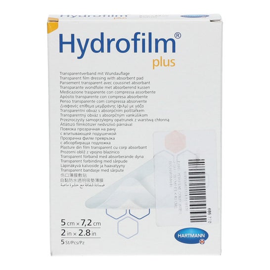 Hartmann Hydrofilm ™ Plus 5x7.2cm 5 curativos