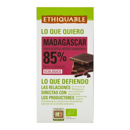 Eqüitativo Choco Extra Negociável 85% Bio 100g
