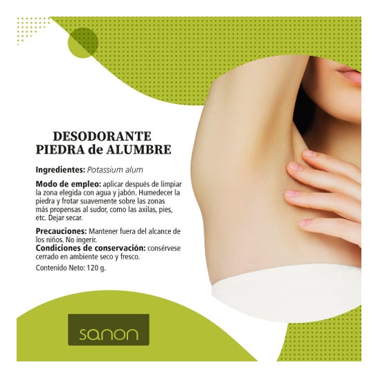 Sanon desodorante alum pedra 120g