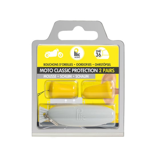 Plic Audio Tampões Moto Classic Protection 3 Unidades Plic Audio Tampões Moto Classic Protection 3 Unidades