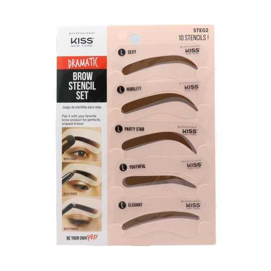 Red By Kiss Dramatic Brow Stencil Set