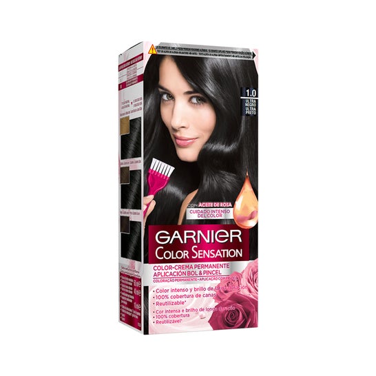 Garnier Color Sensation N°1 Ultra Black 4 peças