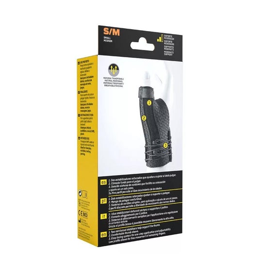 Pulseira de pulso Futuro ™ 3M cor preta de polegar TS / M 1ud Pulseira de pulso Futuro ™ 3M cor preta de polegar TS / M 1ud