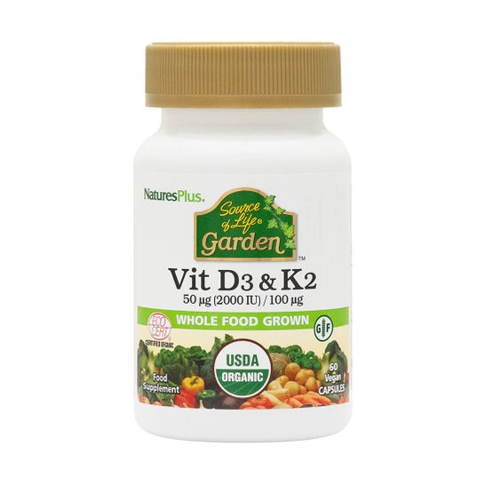 Nature's Plus Vitamina D3 & K2 60caps