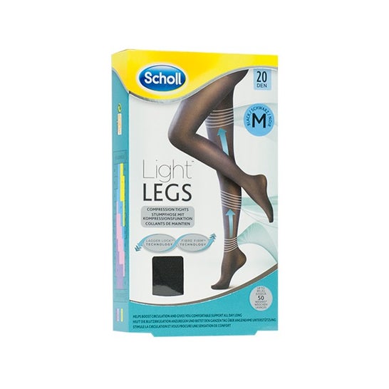 Scholl Light Legs Tights 20 Denier Black Tamanho M
