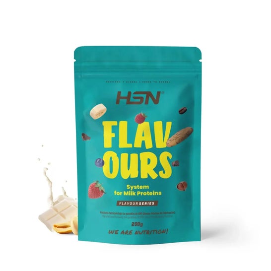 HSN Saborizante en Polvo para Proteínas Lácteas Chocolate Blanco y Cacahuete 200g