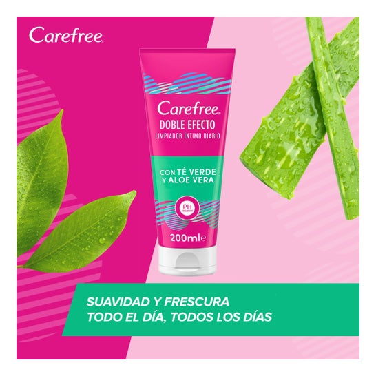 Gel de Duplo Efeito Carefree Duo Intimo Te Verde y Aloe Vera 200ml
