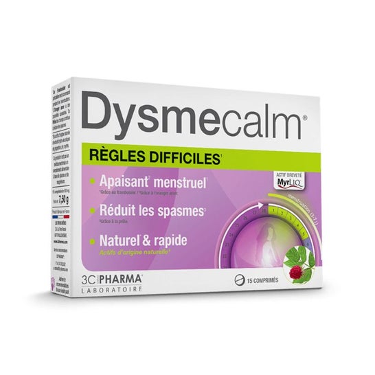 3 DysmeCalm Chnes Regras Difíceis 15 comprimidos