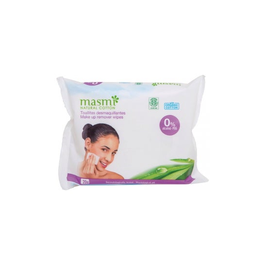 Masmi Toallias Removedor De Maquiagem 0% Alcohol 20uds