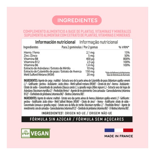 Lashile BeautyVitaminas Contra La Caida del Cabello para Las Mujeres 60uts