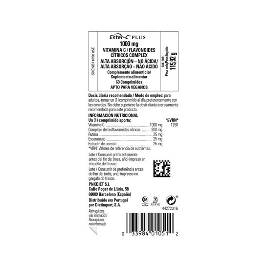 Solgar Ester-C Plus 1000mg Vitamina C 60comp