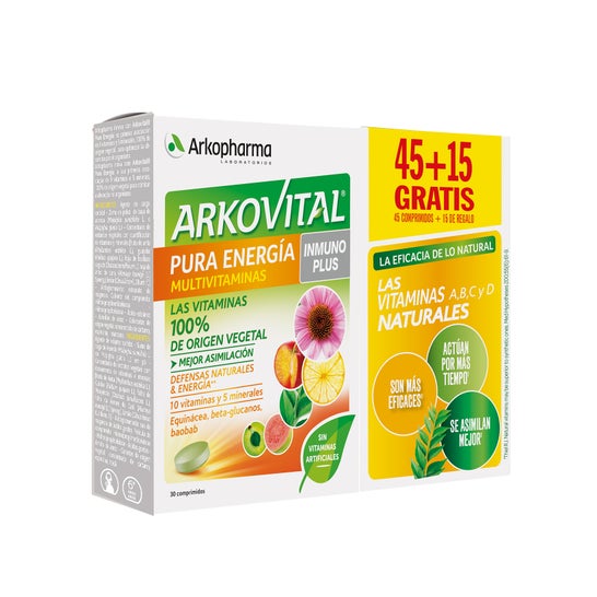 Arkovital Pack Pura Energia Inmunoplus 2x30caps