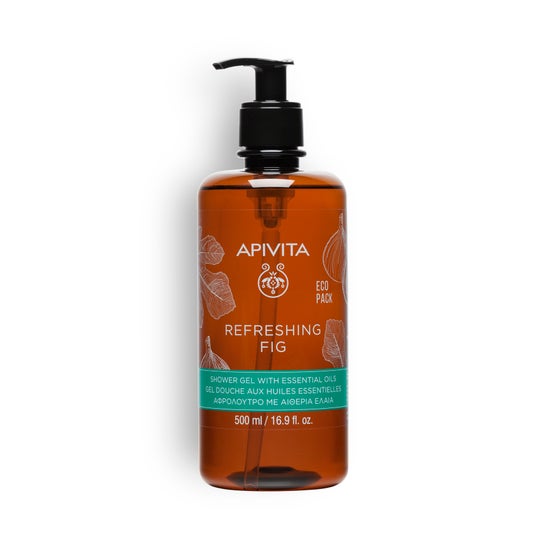 Apivita Gel de Banho Refrescante Figo com Óleos Essenciais Ecopack 500 ml