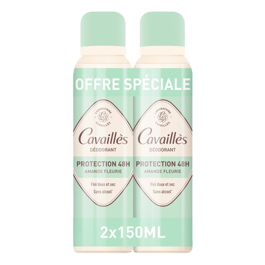 Cavaillès Desodorante Proteção 48H Spray Amêndoa em Flor 2x150 ml