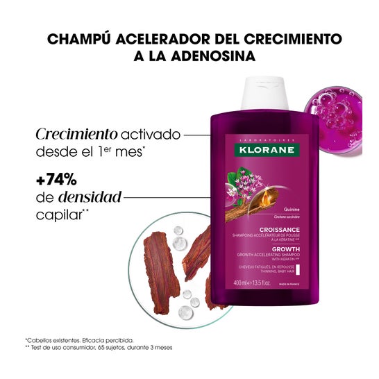 Klorane Crecimiento Champú Acelerador 400 ml