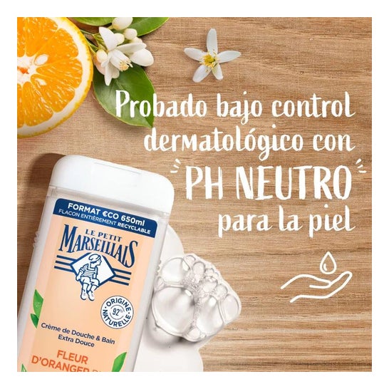 Le Petit Marseillais Gel Baño Flor de Naranjo BIO 650ml Le Petit Marseillais Gel Baño Flor de Naranjo BIO 650ml