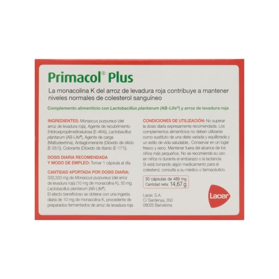 Primacol ™ Plus 30cáps