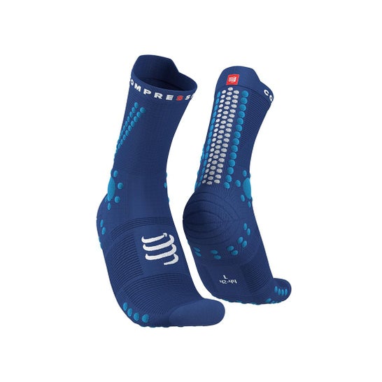 Compressport Pro Racing Socks Trail Size 3 Soladite Flue Blue 1 Par