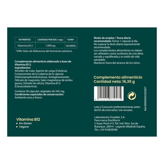 DocMorris Vitamina B12 30caps