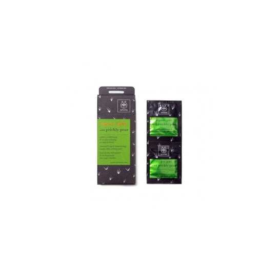 Apivita Express Gold hidratante máscara de pêra espinhosa 2pcsx8ml