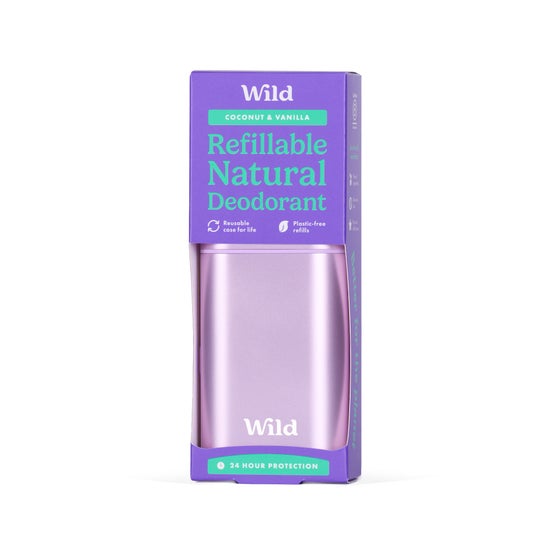 Wild Desodorizante Natural Caixa e Recarga Coco e Baunilha 40g