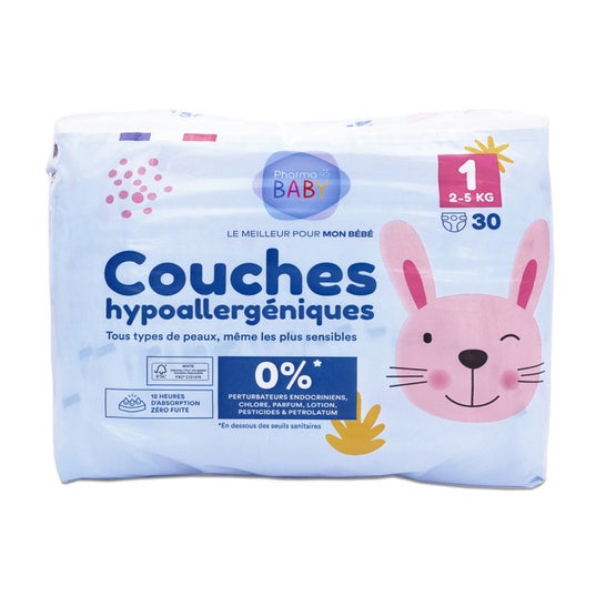 Pharmababy Fraldas Tamanho 1 2-5Kg 30 Unidades