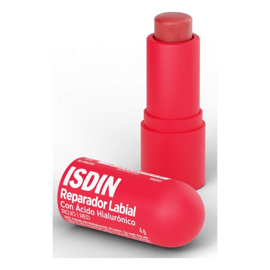 ISDIN Reparador Labial con Ácido Hialurónico Stick Rojo 4g