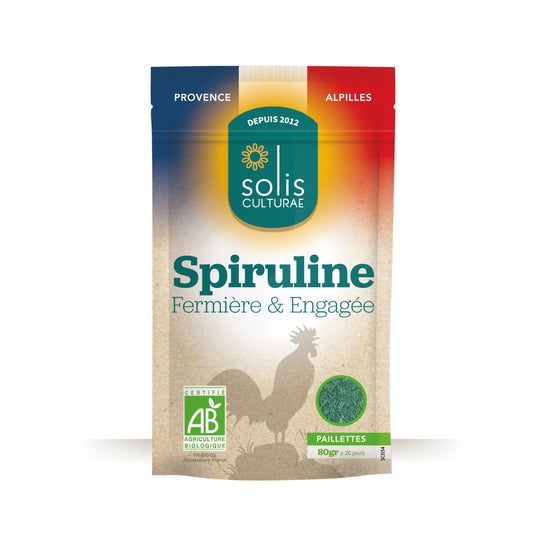 Solis Culturae Spirulina em Flocos 80g